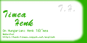 timea henk business card